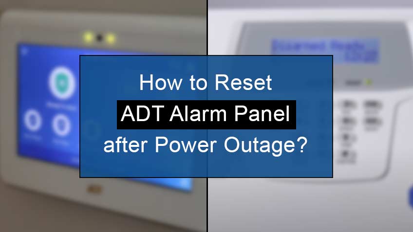 how to reset adt alarm panel