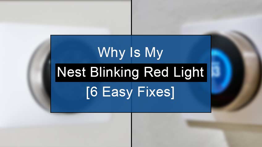 why is my nest thermostat blinking red light