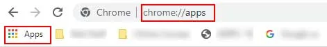 Google chrome web store shortcut
