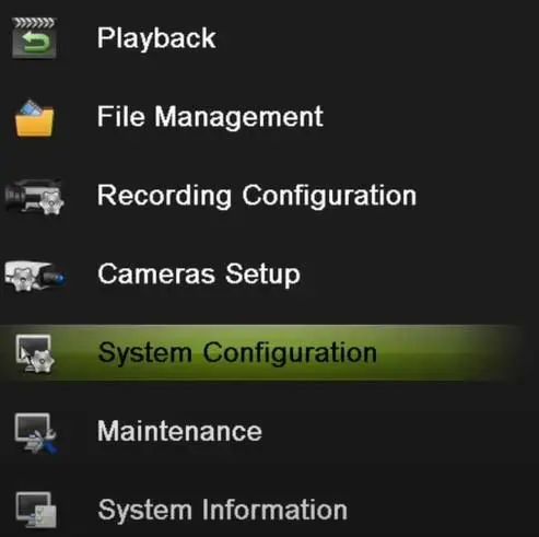 hikvision main menu