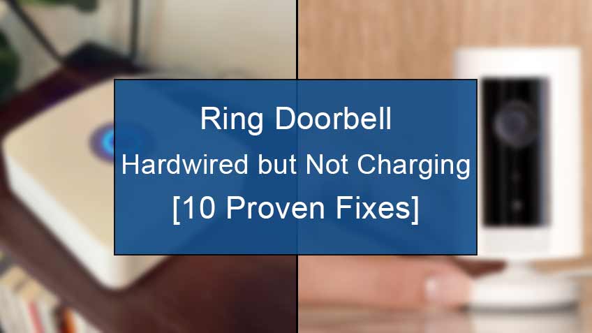 ring doorbell hardwired but not charging